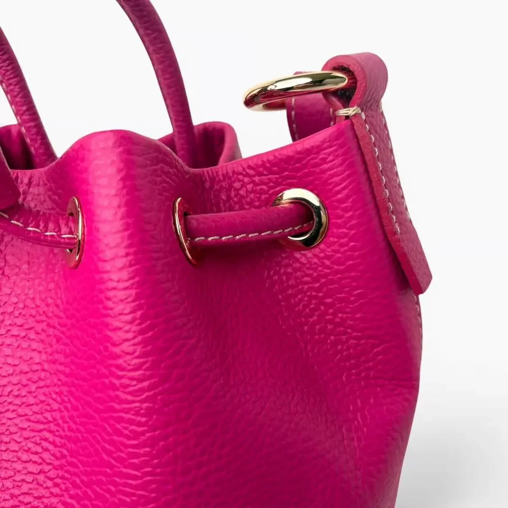 Dooney & Bourke Lucca Small Drawstring Bag Fuchsia